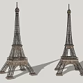 Eiffel Tower Modern Tower 3d model