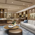 Elegant Jewelry Store Interior With Glass Display Cases Wooden Counters And Warm Lighting