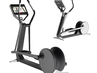 Modern Elliptical Trainer Sports Equipment With Digital Display And Adjustable Settings 3d model