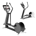 Modern Elliptical Trainer Sports Equipment With Digital Display And Adjustable Settings