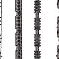 Sci-fi Pipe Hose Cable 3d model