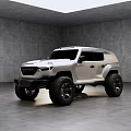 Sleek Silver SUV With Black Rims And Modern Design In Indoor