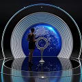 Modern Display Showroom 3d model