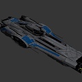 science fiction spaceship 3d model