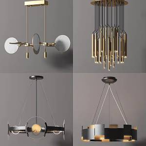 Light Luxury Chandelier 3d model