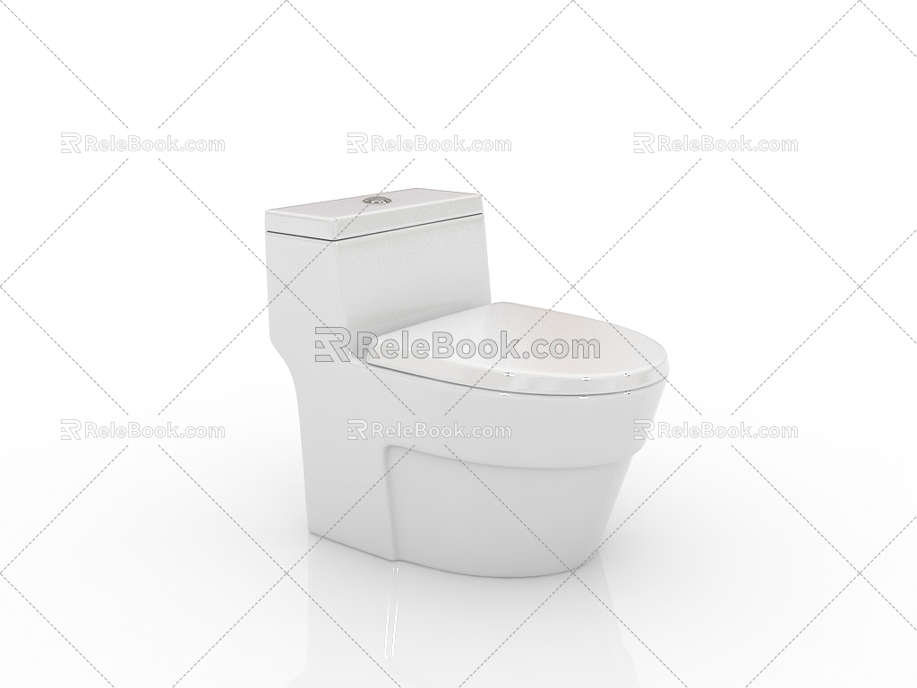 Modern Bathroom Supplies Toilet Smart Toilet Toilet 3d model