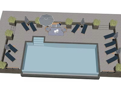 modern outdoor chair 3d model