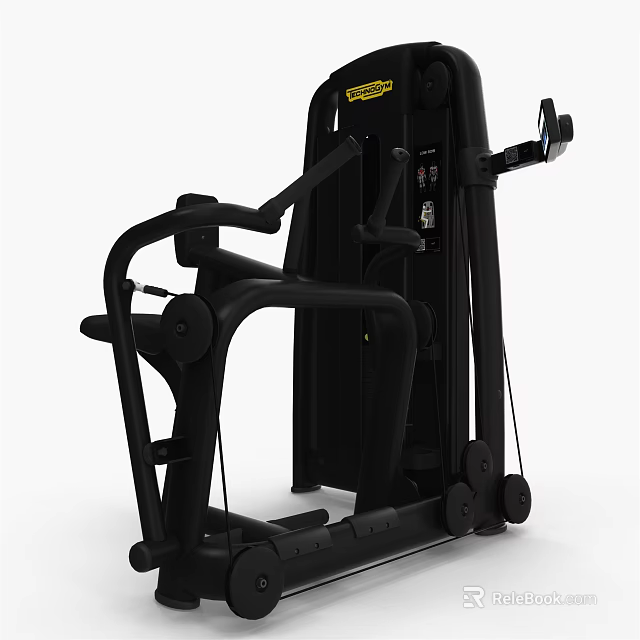Black Multi Functional Fitness Equipment Strength Training Machine With Ergonomic Design 3d model 