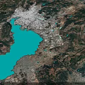 Aerial Planning of Urban City Layout with Water Bodies Road Networks and Buildings