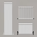 Modern White Wall Mounted Radiators With Vertical And Horizontal Designs For Home Interior