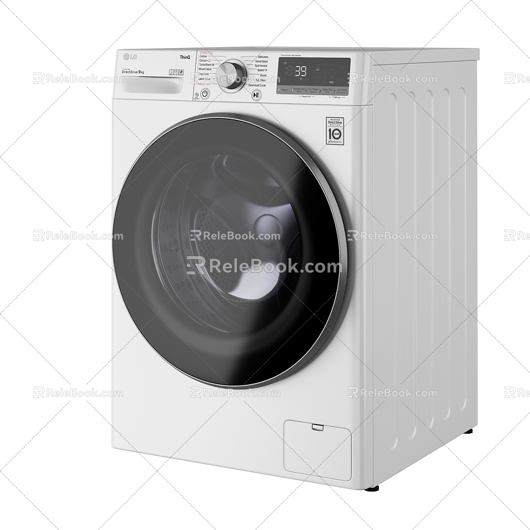 Modern washing machine 3d model