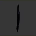 Dark Fantasy 3D Sword Featuring Bat Like Wings Purple Blade and Spikes