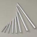 Stainless Steel Threaded Rods As Durable Metal Hardware Tools With Different Lengths For Industrial Use