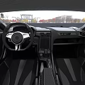 White Hypercar With Sleek Aerodynamic Design Black Roof And Striking Front Lights