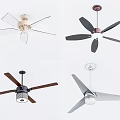Stylish Ceiling Fans With Various Blade Colors And Built In Lights For Modern Interiors