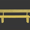 Vintage Wooden Bench Furniture With Distressed Seat And Backrest Details