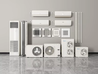 modern air conditioning 3d model