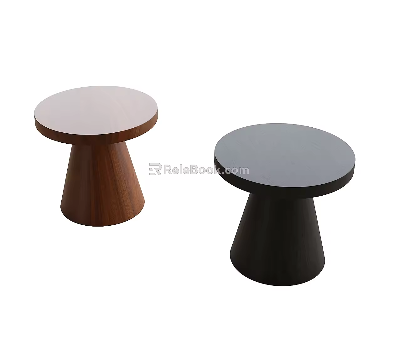 Modern side table corner table round side table stool 3d model