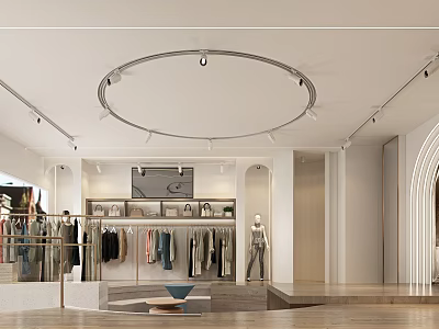 Modern Clothing Store 3d model