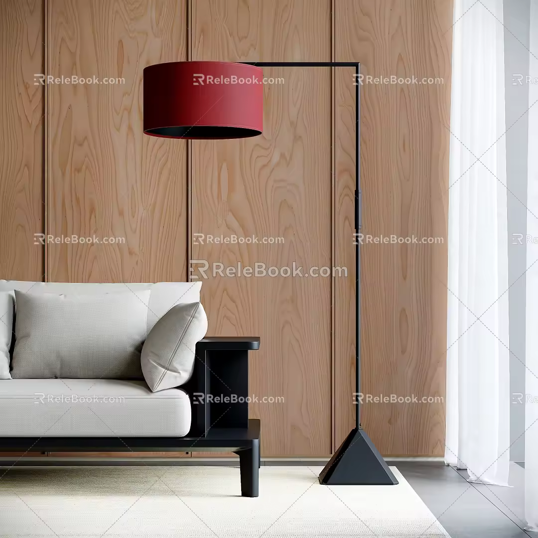 Nordic Floor Lamp Fishing Lamp Metal Floor Lamp Vertical Table Lamp Sofa Floor Lamp 3d model