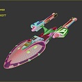 Modern Spaceship Spacecraft Spacecraft 3d model