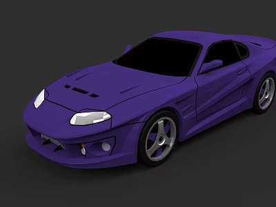 Low Polygon Toyota pra S900 Abflug Style Racing Japanese Car 3d model