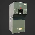 Commercial Treasury Trash Disposal Equipment Green With Trash Slot For Use