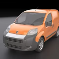 Orange Compact Van Exterior Design With Modern Vehicle Style Features