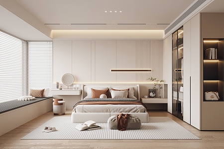 Modern Bedroom 3d model