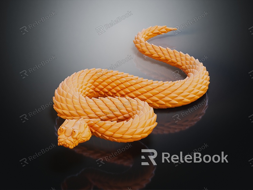 Modern Rattlesnake Cobra model