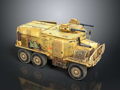 Bulletproof Car Armed Jeep Armed Car Armed Bulletproof Car Military Jeep Off-road Jeep Humvee 3d model