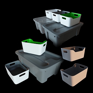 Storage Box Plastic Box File Box 3d model