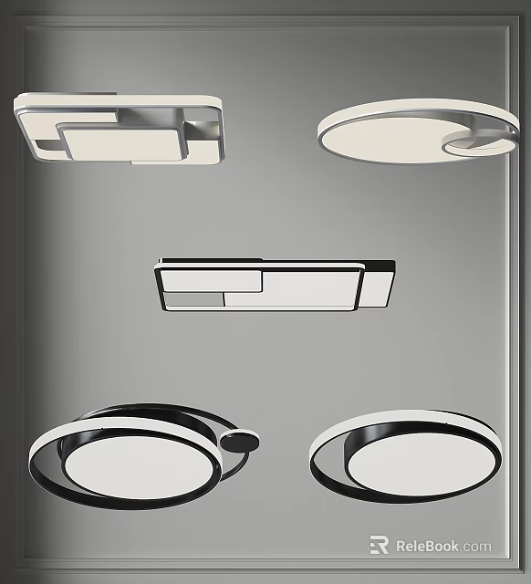 Modern Ceiling Lights With Various Styles 3d model