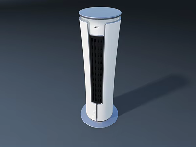 Modern White Tower Air Conditioner Fan with Sleek Design for Home Use 3d model