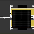 Yellow Mobile Solar Powered Equipment With Invictus Brand Light Panel And Trailer Wheels