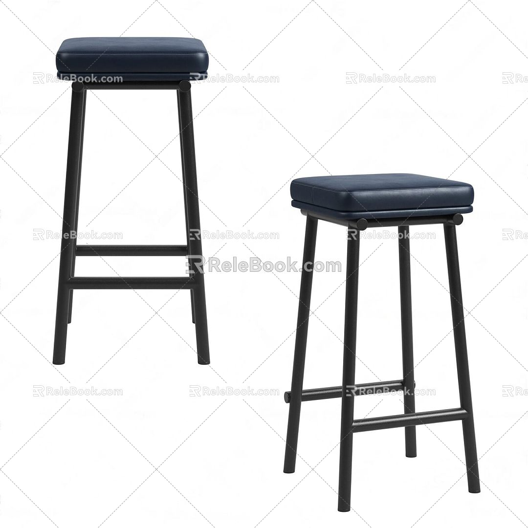 Copenhagen Modern Bar Stool 3d model