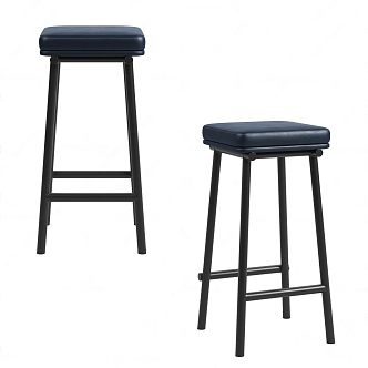 Copenhagen Modern Bar Stool 3d model