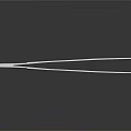 Metal Tweezers With Textured Grip And Slender Design On Reflective Black Surface