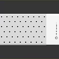 White PC Case With Transparent Side Panel And Blue LED Lighting