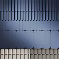 Sleek Modern Wainscoting Wall Panels With Geometric Pattern And Smooth Finish 3d model