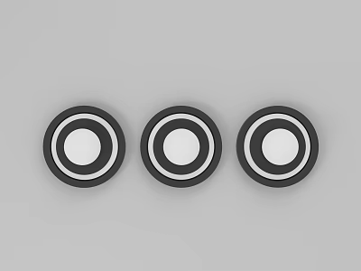 Modern Minimalist Nordic Wall Lamp Light Bulb Lighting Round Wall Lamp Multi-head Wall Lamp Wall Lamp Combination Wall Decoration Living Room Bedroom Study Dining Room 3d model