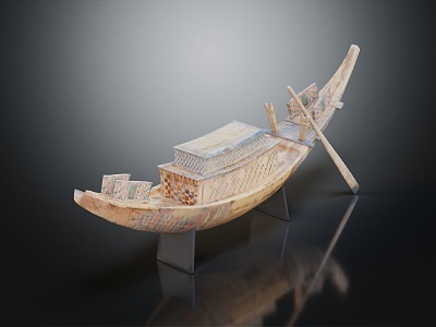 Modern Ship Treasure Hunt Ship Cartoon Warship Cartoon Airship 3d model