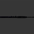 Modern Tactical Rifle With Scope And Black Matte Finish Design 3d model