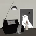 GART Single Sofa Leather Sofa Casual Sofa Lazy Sofa 3d model