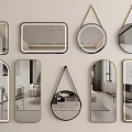 Modern Mirrors In Various Shapes For Home Interior Wall Decoration