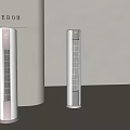 Tower Air Cooler Fans Modern White Design in Minimalist Interior with Sunlight Shadow