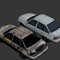 an old car 3d model