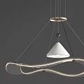 Modern chandelier 3d model