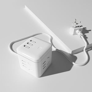 Modern socket 3d model