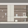Modern bookcase 3d model